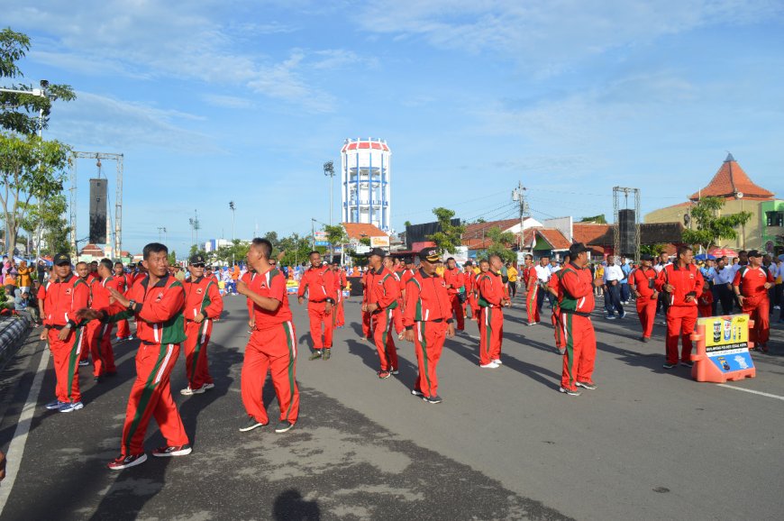 Kodim 0712 Tegal Senam Sehat HUT KORMI Kota Tegal