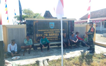 Pantau Situasi Desa Binaan, Babinsa Koramil 09 Tarub Lakukan Komsos