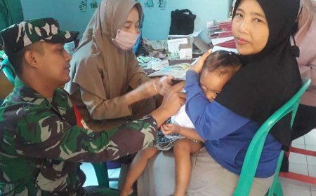 Babinsa Berkolaborasi dengan Kesehatan untuk Mencegah Stunting