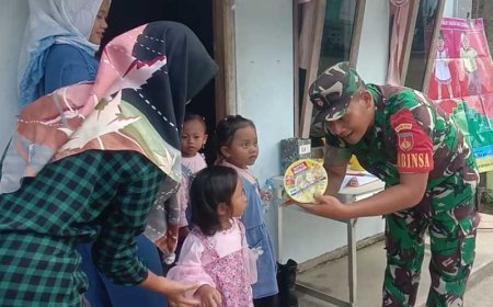 Upaya Penurunan Angka Stunting Babinsa Dampingi Posyandu