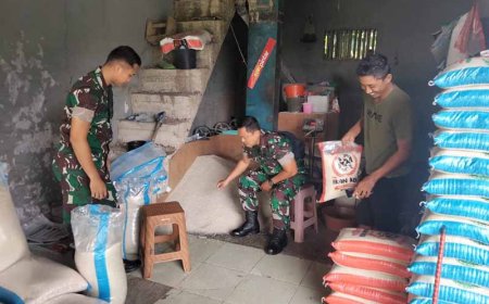 Koramil 07 Mandiraja Bertemu Pedagang Grosir untuk Pantau Kenaikan Harga Beras