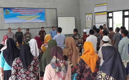 Babinsa Koramil 14 Madukara Hadiri Musrenbang Perencanaan Pembangunan Desa