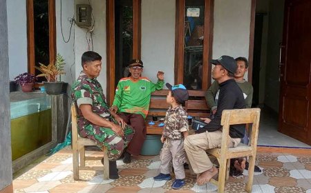 Babinsa Menjalin Hubungan dengan Mitra Karib Melalui Komunikasi Sosial