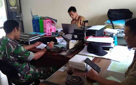 Babinsa Laksanakan Puldata Ter Di Kantor Desa Sirongge