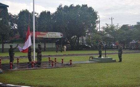 Bacakan Amanat Kasad, Dandim 0712 Tegal Pimpin Upacara 17-an