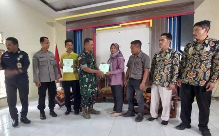 Mewakili Danramil, Babinsa Hadiri Penyuluhan Pendaftaran Tanah Sistematis Lengkap