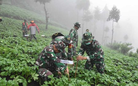 Kegiatan Reboisasi dan Penghijauan TA 2023 Kodim 0704 Banjarnegara