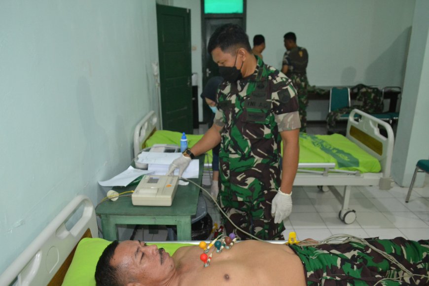 Kodim 0712 Tegal Bekerjasama dengan Rumah Sakit TK. IV 04.07.01 Tegal Dalam Rangka Serbuan EKG