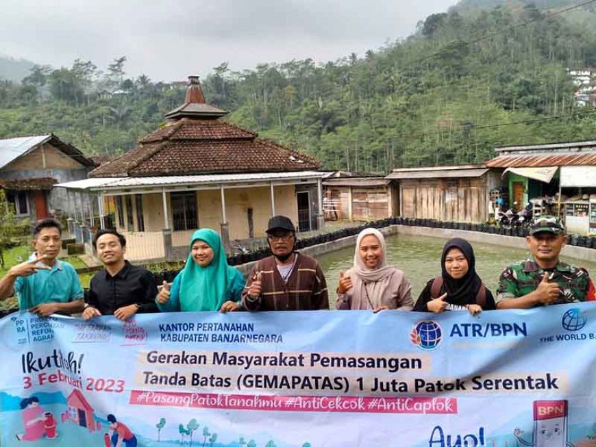 Babinsa Melakukan Pendampingan Program PTSL Percepatan Pendaftaran Tanah Sistematis Lengkap