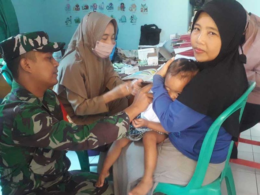 Babinsa Berkolaborasi dengan Kesehatan untuk Mencegah Stunting