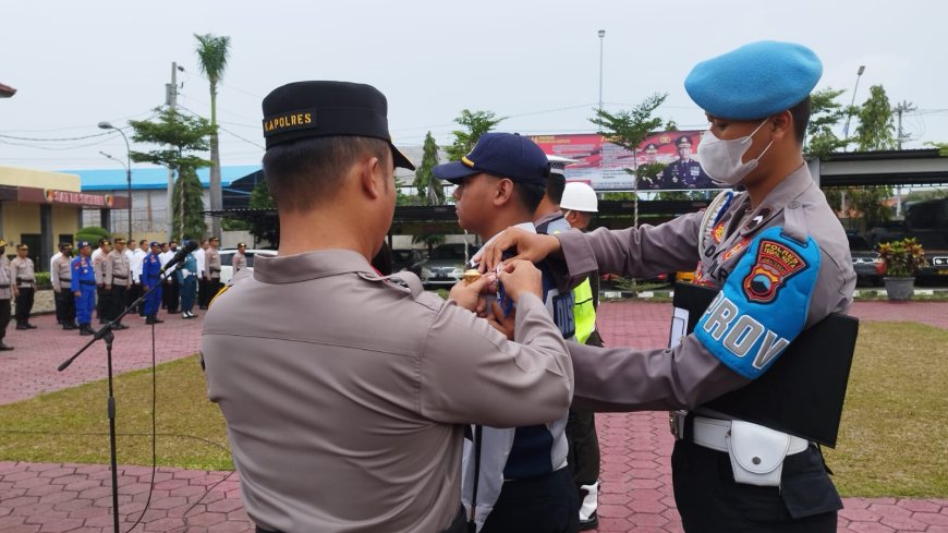 Dandim 0712 Tegal Hadiri Apel Gelar Pasukan Operasi Keselamatan Lalu Lintas Candi 2023