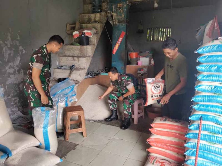Koramil 07 Mandiraja Bertemu Pedagang Grosir untuk Pantau Kenaikan Harga Beras