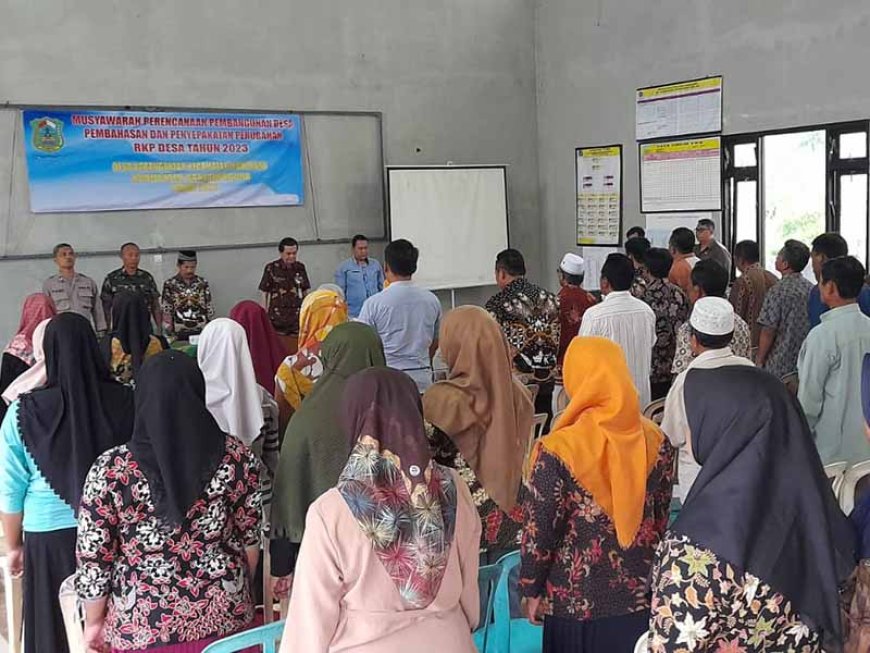 Babinsa Koramil 14 Madukara Hadiri Musrenbang Perencanaan Pembangunan Desa