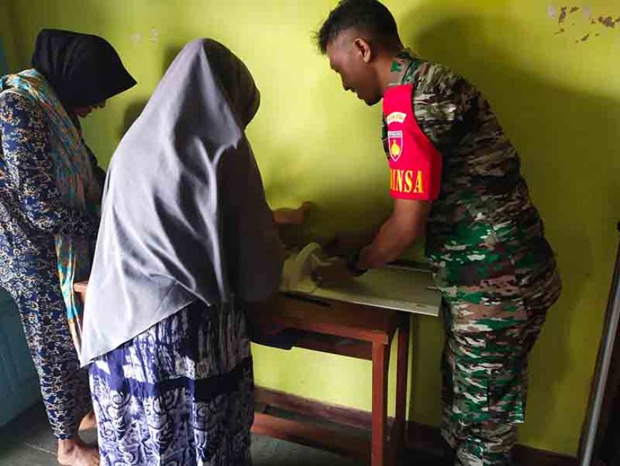 Babinsa Aktif dampingi kegiatan posyandu