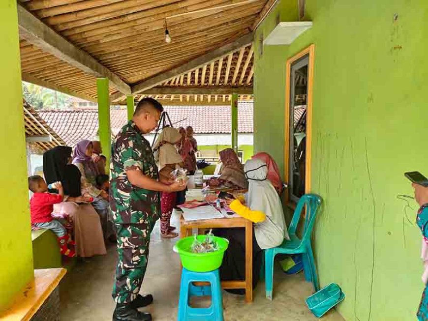 Babinsa Pendampingan Posyandu Guna Wujudkan Balita Sehat