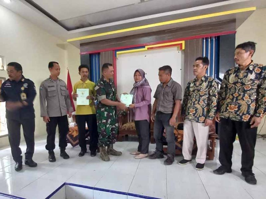 Mewakili Danramil, Babinsa Hadiri Penyuluhan Pendaftaran Tanah Sistematis Lengkap