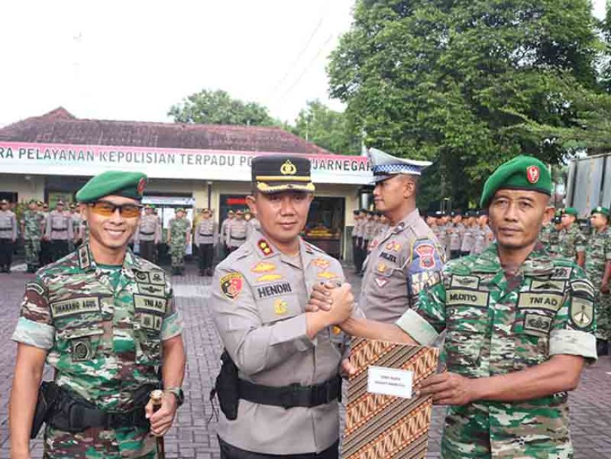 Apel Sinergitas TNI Polri di Banjarnegara Mewujudkan Keutuhan NKRI 