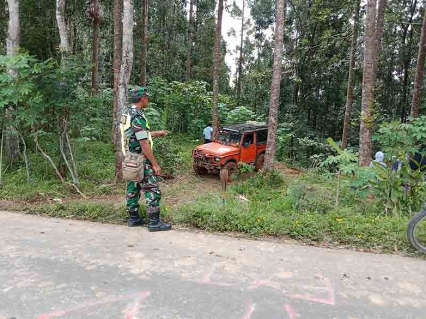 Babinsa Melaksanakan Pemantauan Dan Pengamanan Hari Jadi Kabupaten Banjarnegara