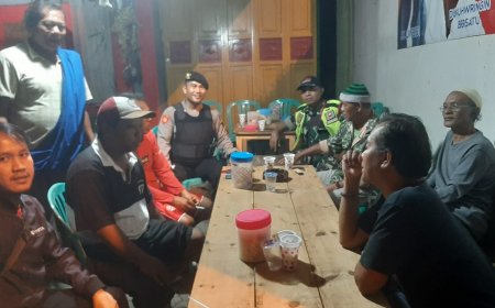 Cipta Kondisi, Babinsa dan Babinkamtibmas Laksanakan Patroli Wilayah