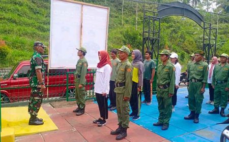 Pembinaan Keterampilan dan Jiwa Korsa Anggota Linmas oleh Babinsa di Kabupaten Banjarnegara