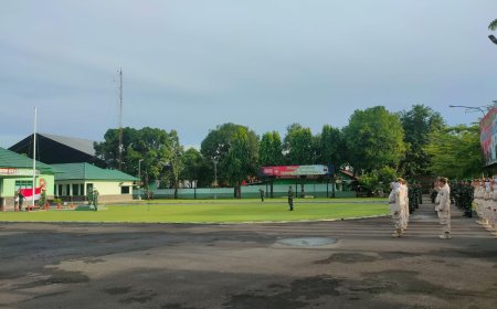 Kodim 0712 Tegal Gelar Upacara Minggu Pertama Bulan Maret