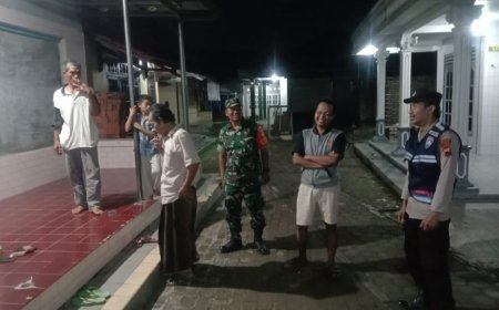 Babinsa Koramil Talang Laksanakan Patroli Sinergitas Bersama Polsek Talang