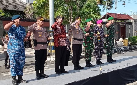 Dandim 0712 Tegal Apel Bersama Sinergitas TNI-Polri Di Wilayah Tegal