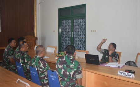 Kodim 0712 Tegal Menerima Kunjungan Tim Wasrik