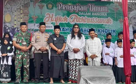 Babinsa Koptu Wahid Hadiri Pengajian Umum Haflah Akhirussanah TPQ Ragajambangan