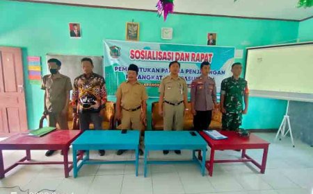 Danramil Mewakili Babinsa Hadiri Sosialisasi Pembentukan Panitia Penjaringan Perangkat Desa di Banjarnegara Karangkobar