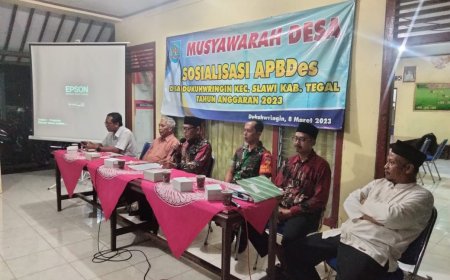 Babinsa Koramil 14 Slawi hadiri Musyawarah Desa Tahun Anggaran 2023