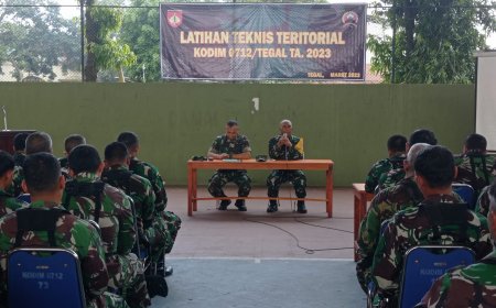 Tim Aswaslat Kodam IV Diponegoro Pantau Kegiatan Latnister Kodim 0712 Tegal