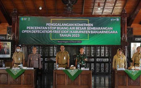 Dandim 0704/Banjarnegara Sebagai Narasumber Dalam Kegiatan Penggalangan Komitmen Percepatan ODF Kabupaten Banjarnegara Tahun 2023