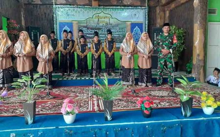 Babinsa Koptu Wahid Hadiri Qotmil Qur'an di Pondok Pesantren Nolo Jalatri