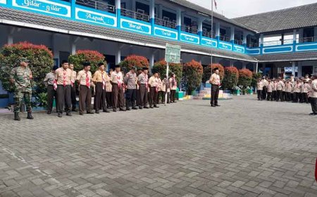 Pelda Teguh Rahayu Hadiri Pelepasan Kontingen Pesta Siaga Kwarran Ranting Karangkobar