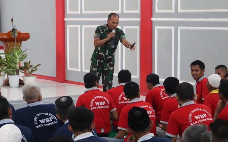 Dandim Berikan Wawasan Kebangsaan Kepada Warga Binaan Rutan Kelas II B Banjarnegara