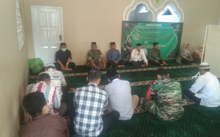 Anggota Koramil 08 Talang Hadiri Pengajian Kuliah Dhuha
