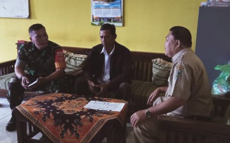 Serda Winarto Babinsa Koramil 04 Karangkobar Giat Perkenalan di Desa Paweden