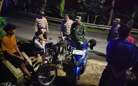 Wujud Nyata Sinergitas TNI Polri Melaksanakan Patroli Malam