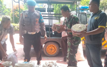 Danramil Tegal Barat bersama Polsek Tegal Barat Razia Petasan di Rumah Warga