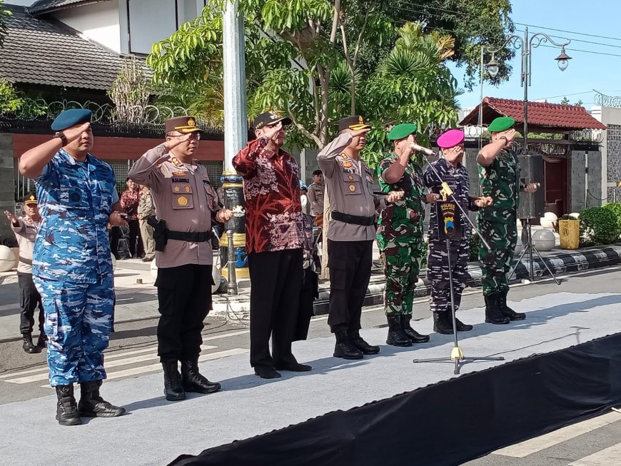 Dandim 0712 Tegal Apel Bersama Sinergitas TNI-Polri Di Wilayah Tegal