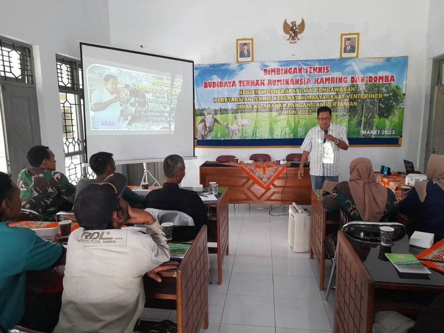 Dampingi Bimbingan Teknis Budidaya Ternak, Ini Harapan Babinsa Lebaksiu
