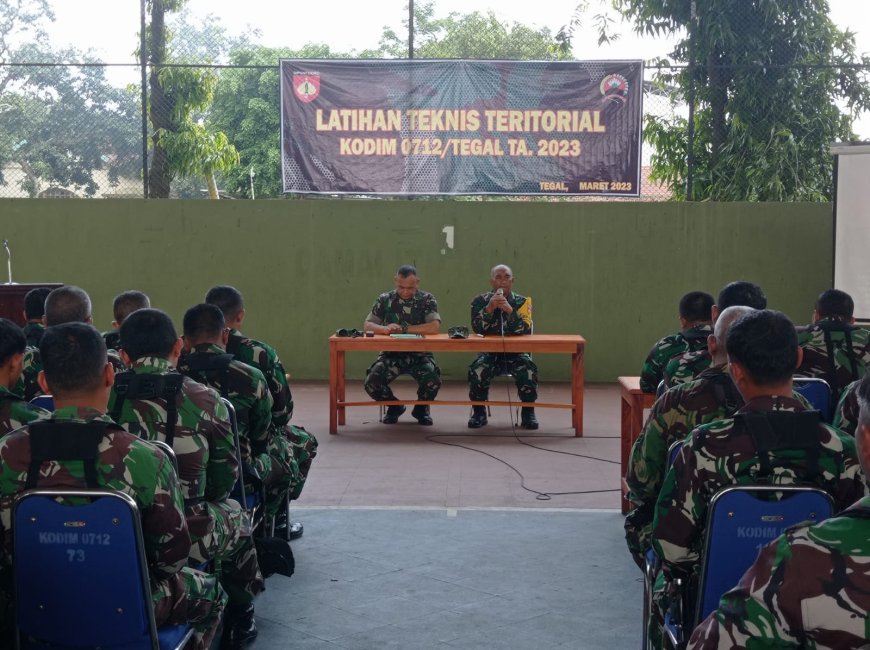 Tim Aswaslat Kodam IV Diponegoro Pantau Kegiatan Latnister Kodim 0712 Tegal