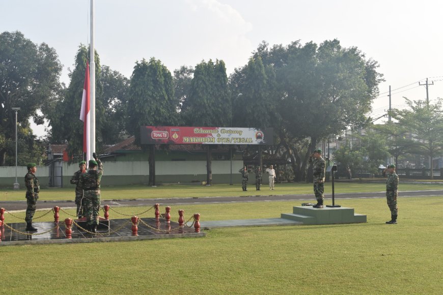 Pimpin Upacara 17-an, Kasdim 0712 Tegal Sampaikan Amanat Pangdam IV/Diponegoro