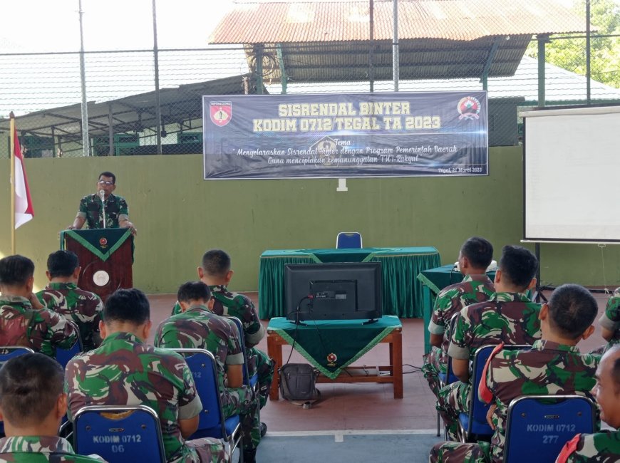 Kodim 0712 Tegal Menggelar Kegiatan Sisrendal Binter