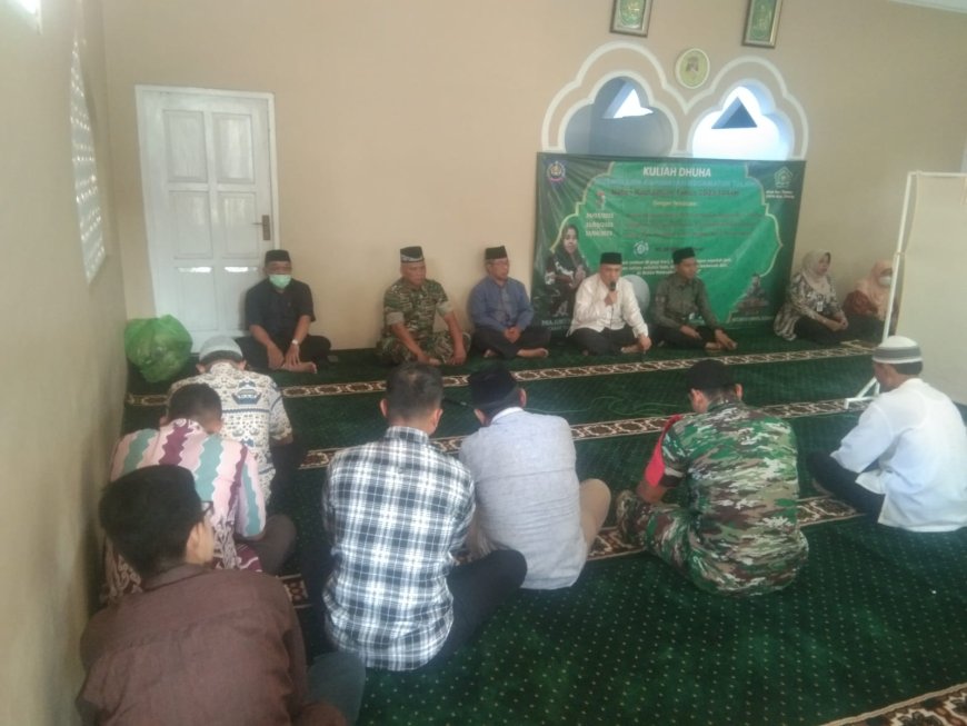 Anggota Koramil 08 Talang Hadiri Pengajian Kuliah Dhuha