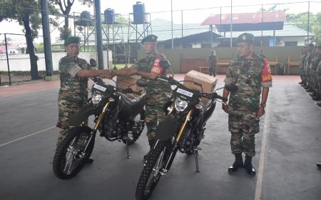 Kasdim 0712 Tegal Serahkan 113 Kendaraan Dinas Baru Kepada Babinsa