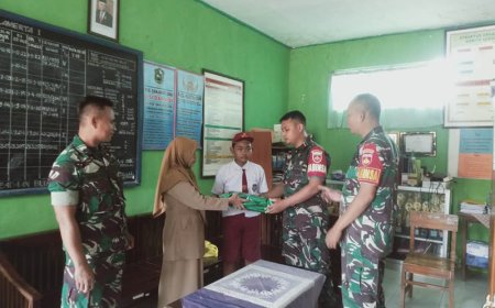 Babinsa Koramil 07 Mandiraja Motivasi Bagi Siswa Berpretasi