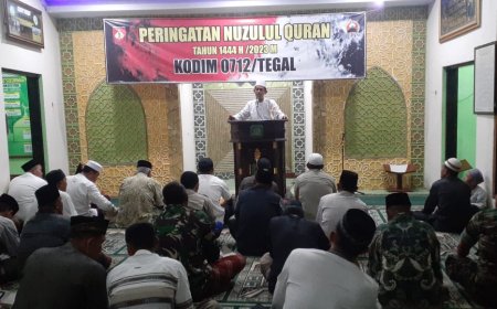 Kodim 0712 Tegal Peringati Nuzulul Qur'an 1444 H
