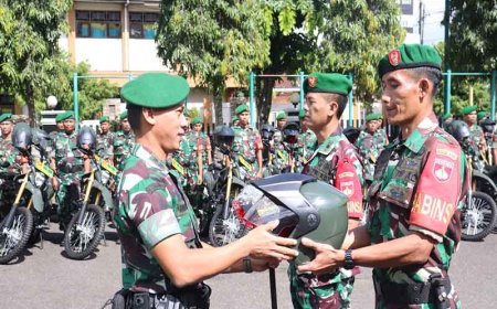 Dandim Banjarnegara Menyerahkan Motor Dinas Honda CRF 150 Dari Menhan RI untuk Babinsa